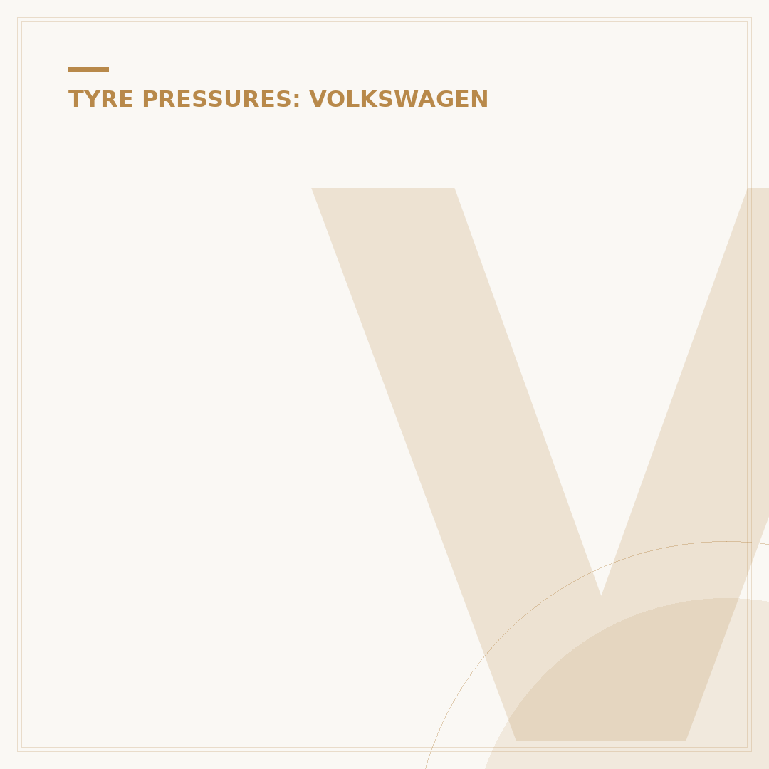 Volkswagen Scirocco Tyre Pressure: Finding the Right PSI