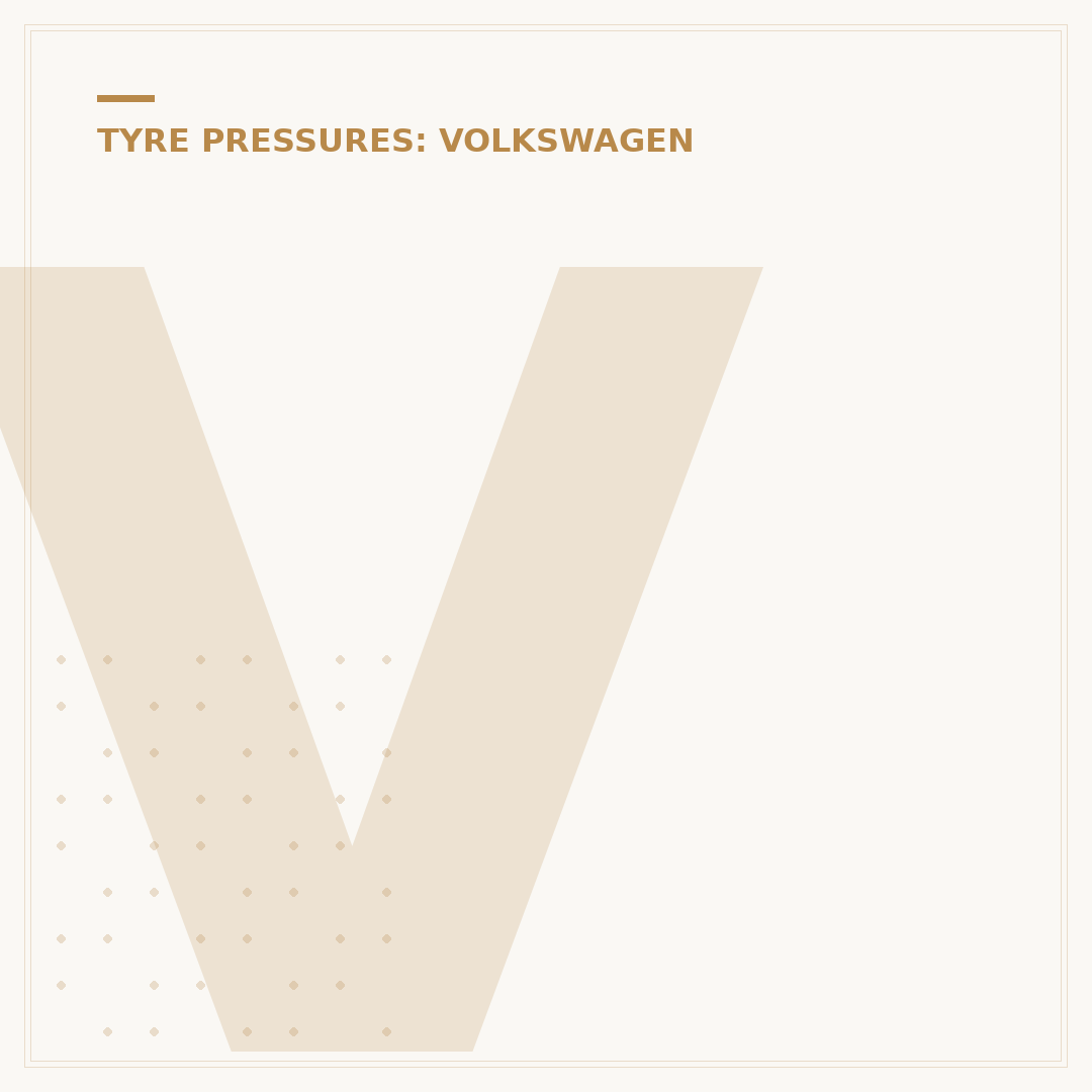 Volkswagen Sharan Tyre Pressure