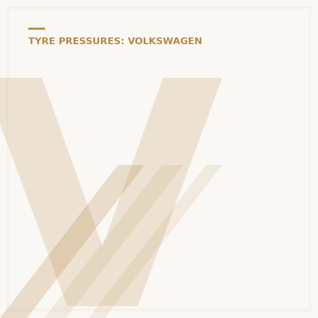 Volkswagen Touran Tyre Pressure: What You Need to Know