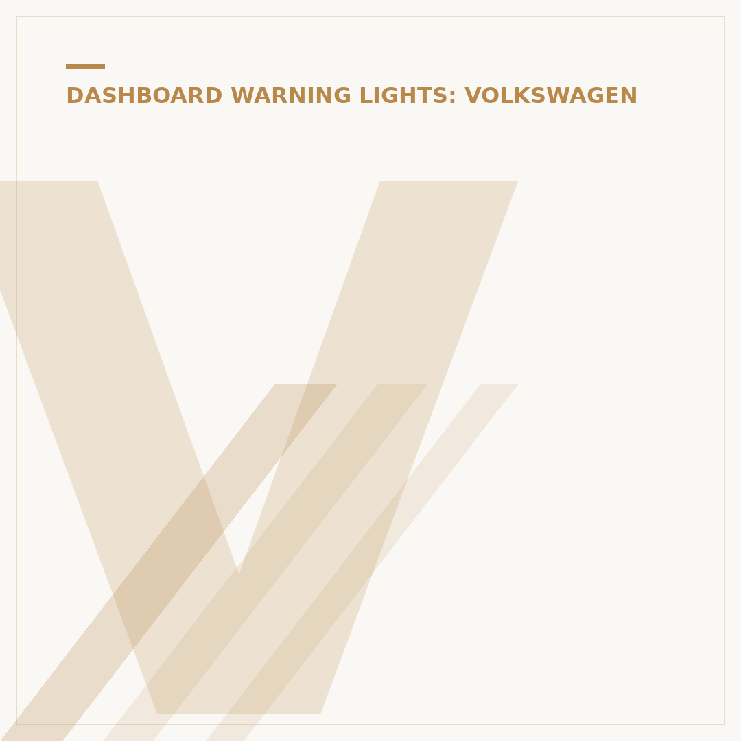 VW DPF Warning Light: What It Means & How To Fix