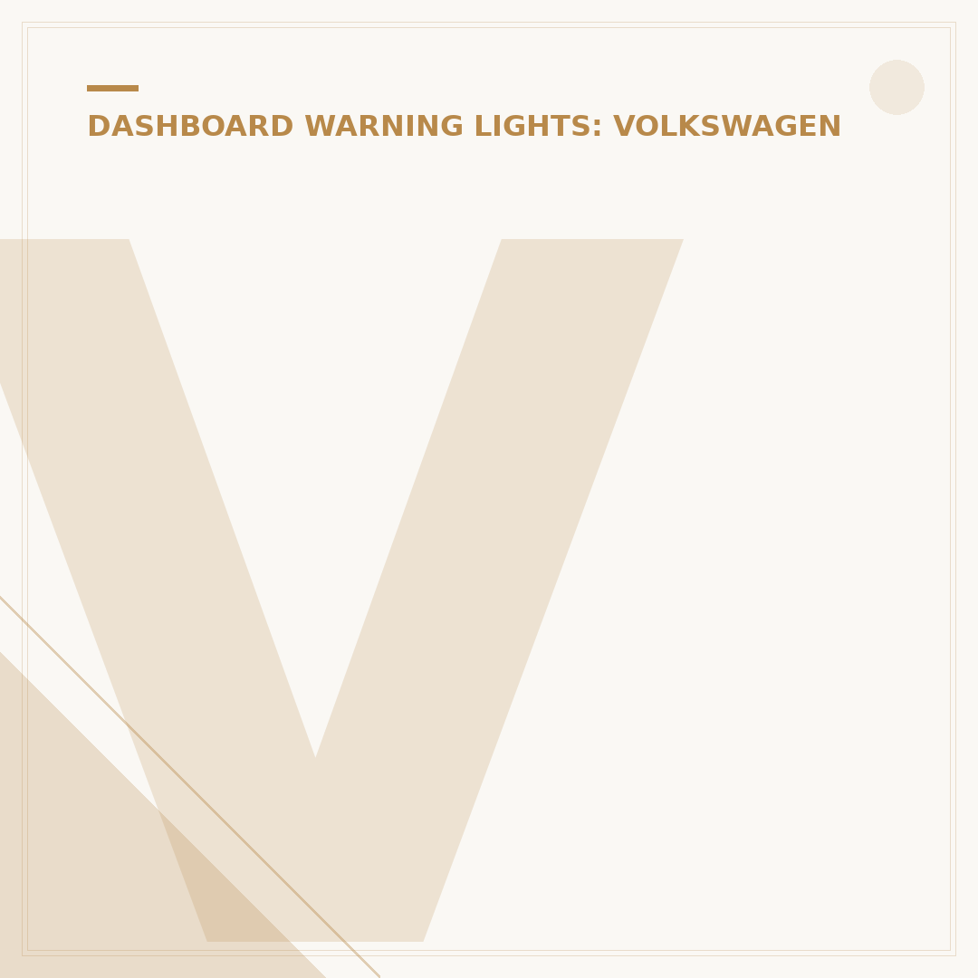 VW EPC Warning Light: What It Means & How to Check