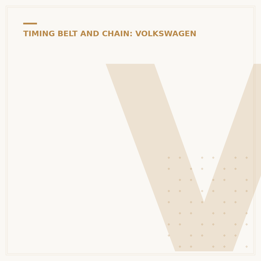VW Polo Timing Belt: When to Change & Costs