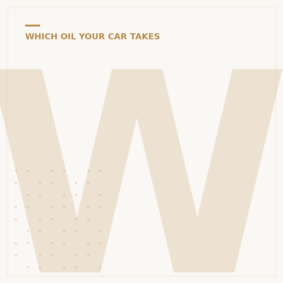What Oil Does My Car Need? Finding the Right Type