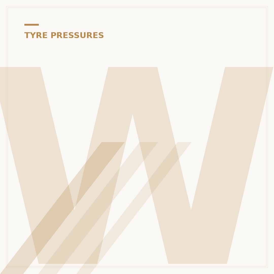When To Increase Tyre Pressure