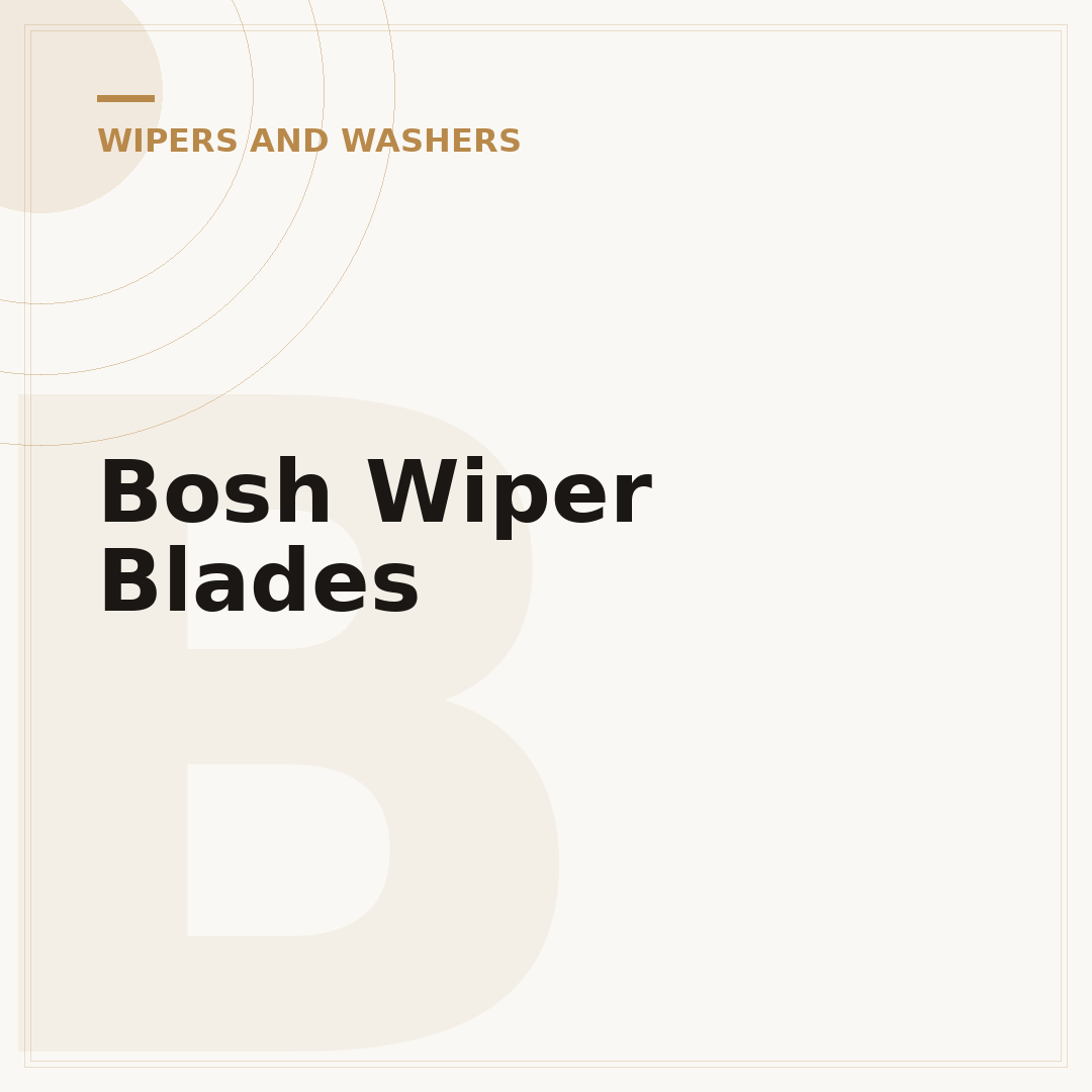 Bosh Wiper Blades