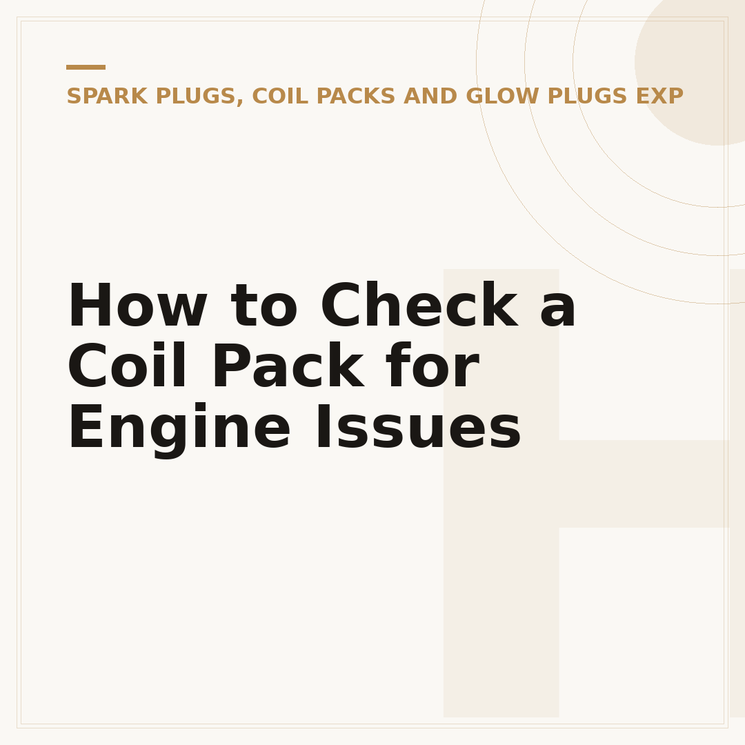 How to Check a Coil Pack for Engine Issues