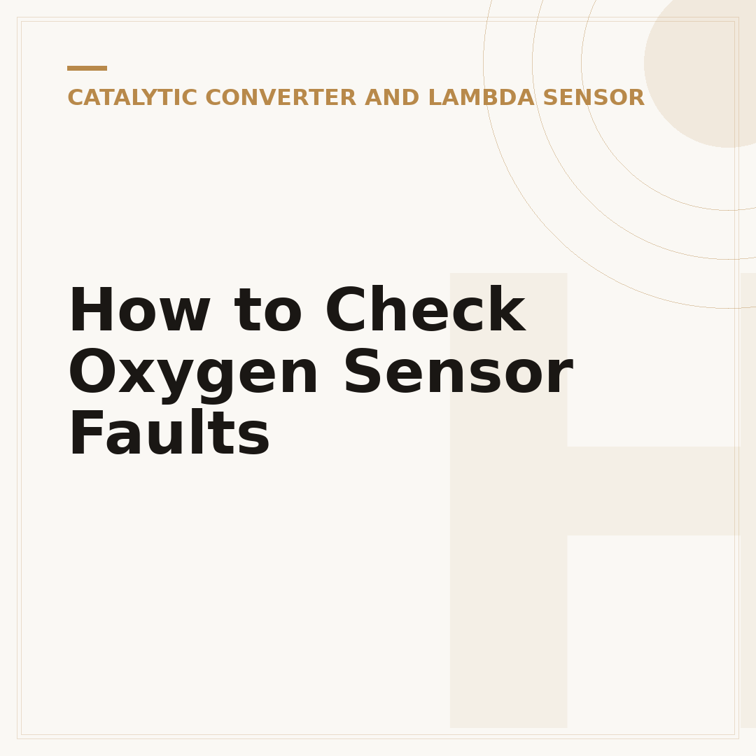How to Check Oxygen Sensor Faults