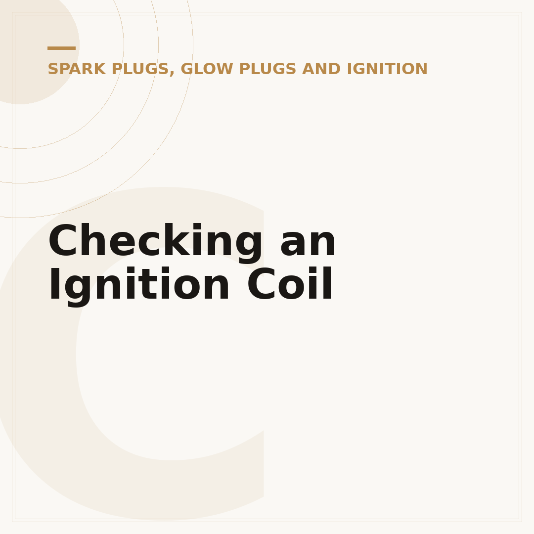 Checking an Ignition Coil