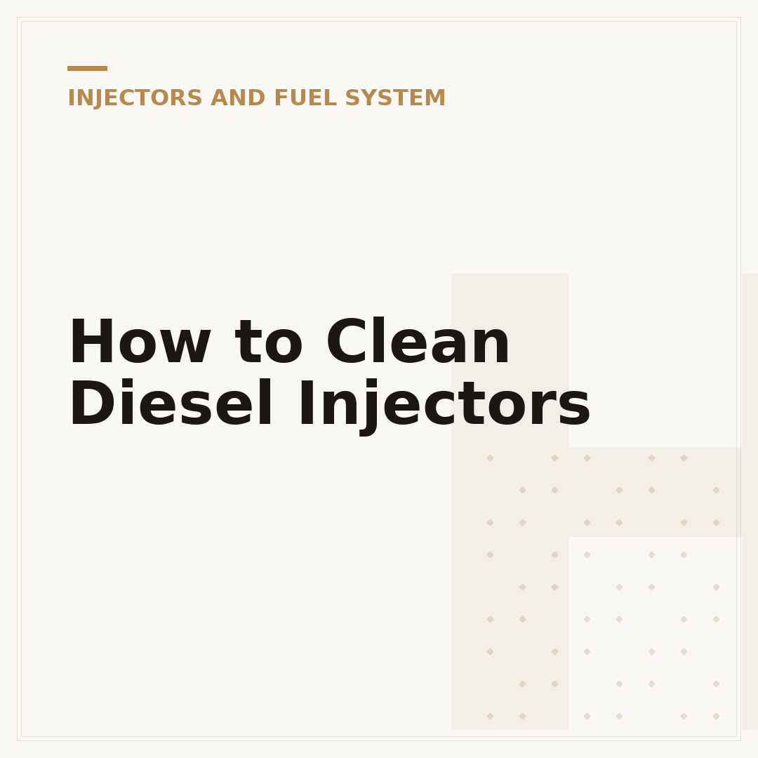 How to Clean Diesel Injectors