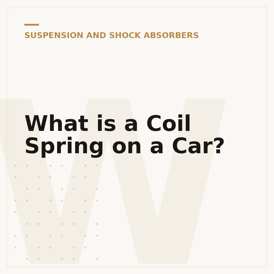 What is a Coil Spring on a Car?