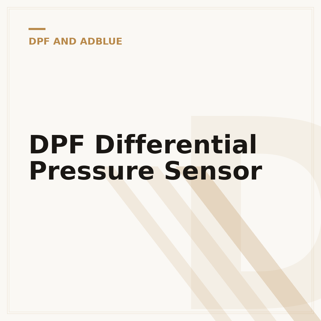 DPF Differential Pressure Sensor
