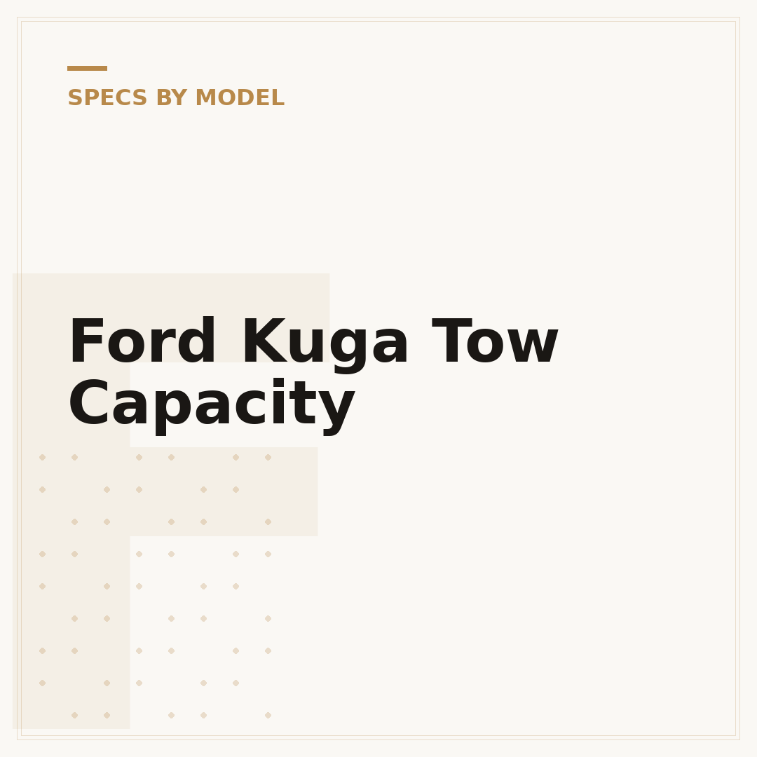 Ford Kuga Tow Capacity