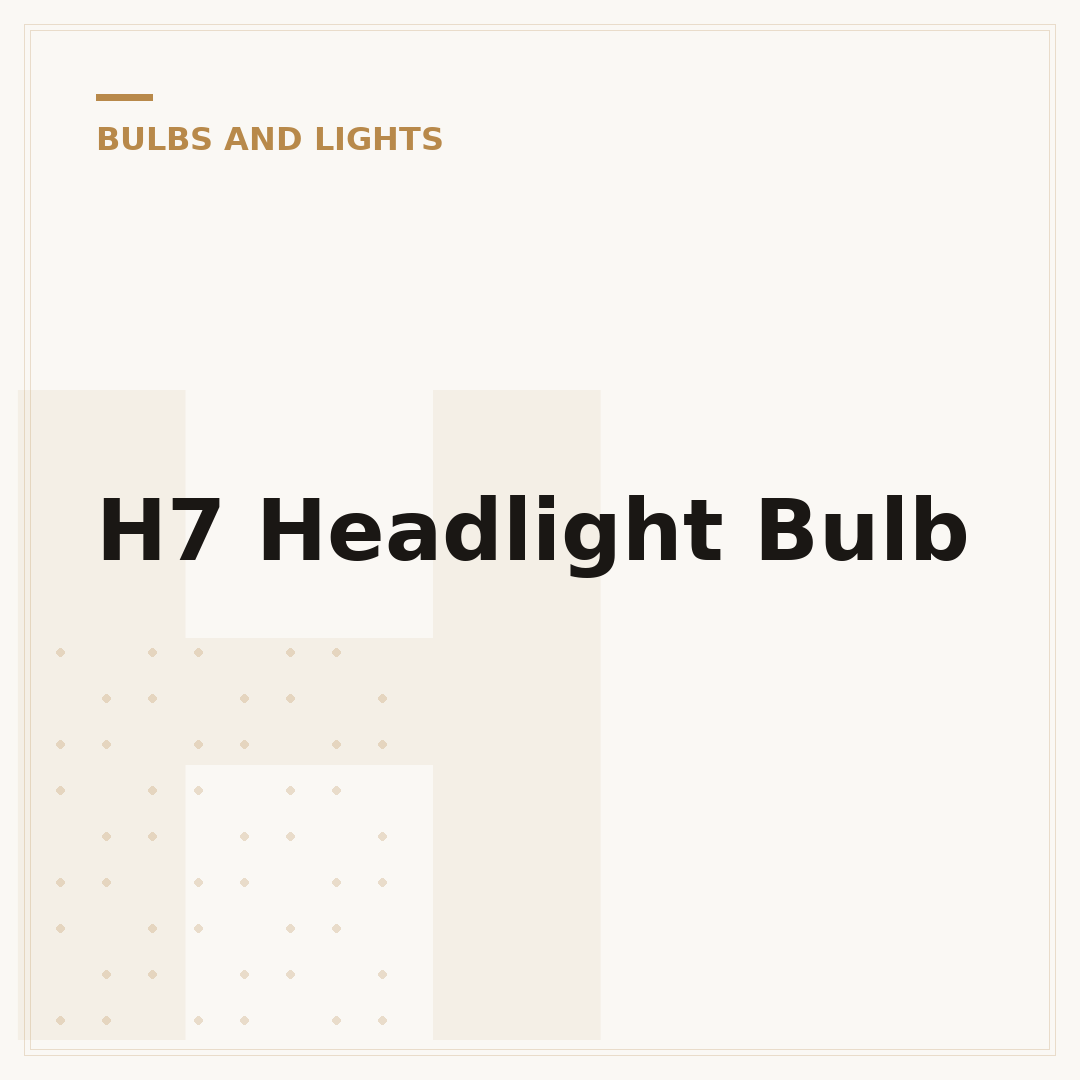 H7 Headlight Bulb