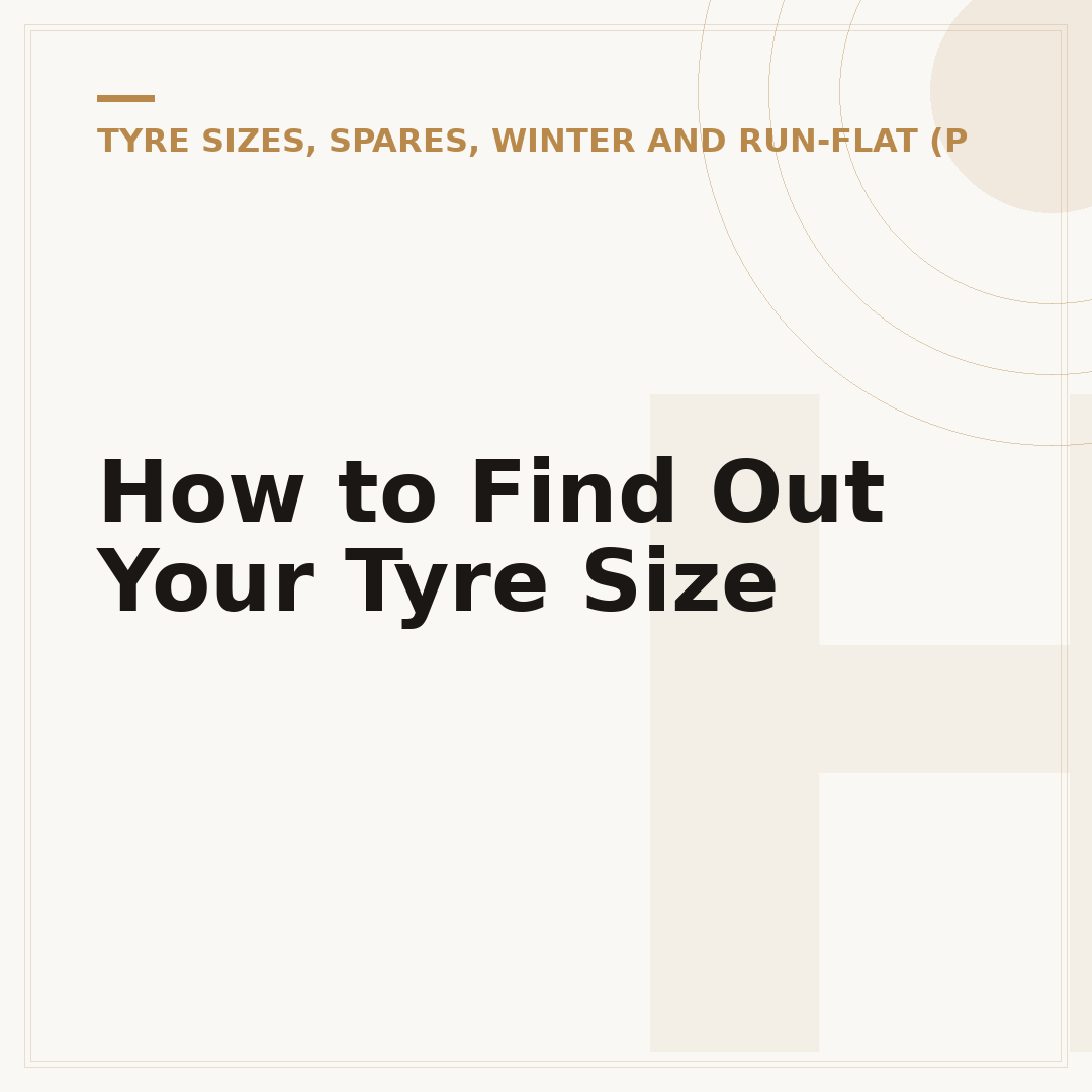 How to Find Out Your Tyre Size