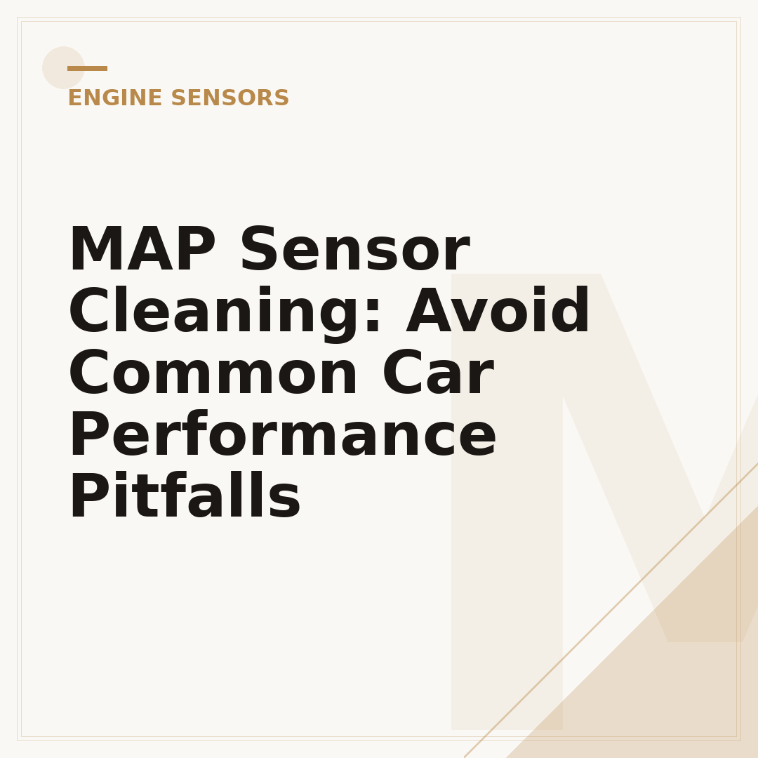 MAP Sensor Cleaning: Avoid Common Car Performance Pitfalls