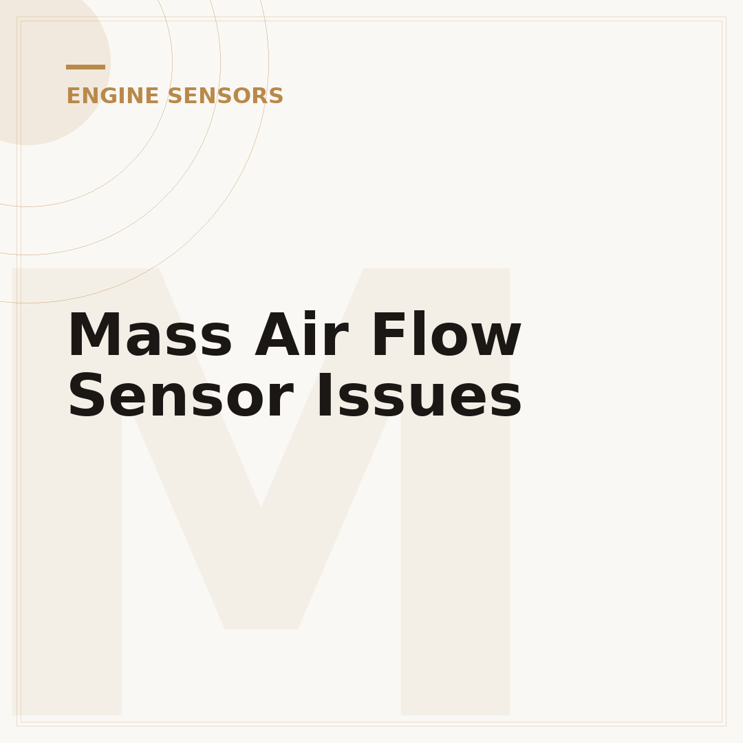 Mass Air Flow Sensor Issues