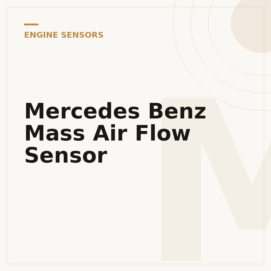 Mercedes Benz Mass Air Flow Sensor