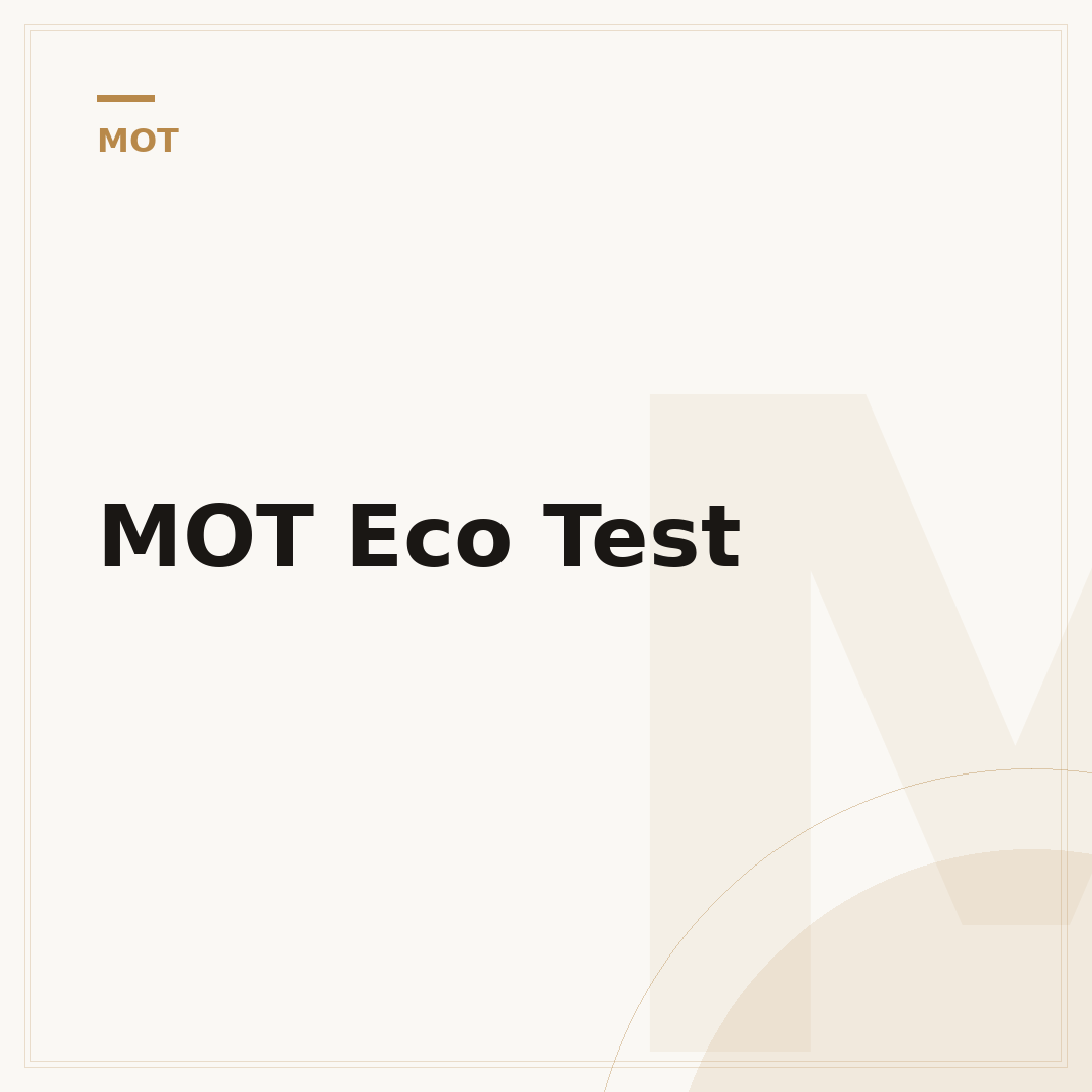 MOT Eco Test
