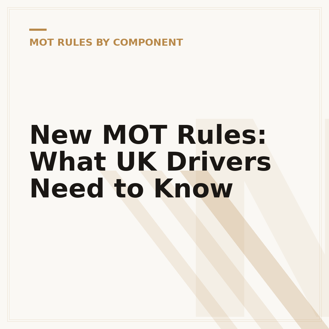 New MOT Rules: What UK Drivers Need to Know