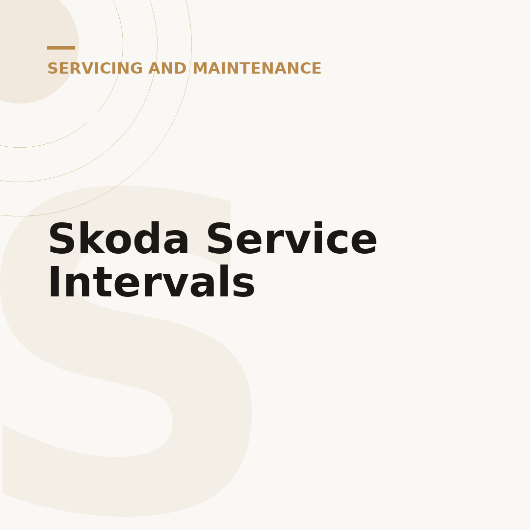 Skoda Service Intervals