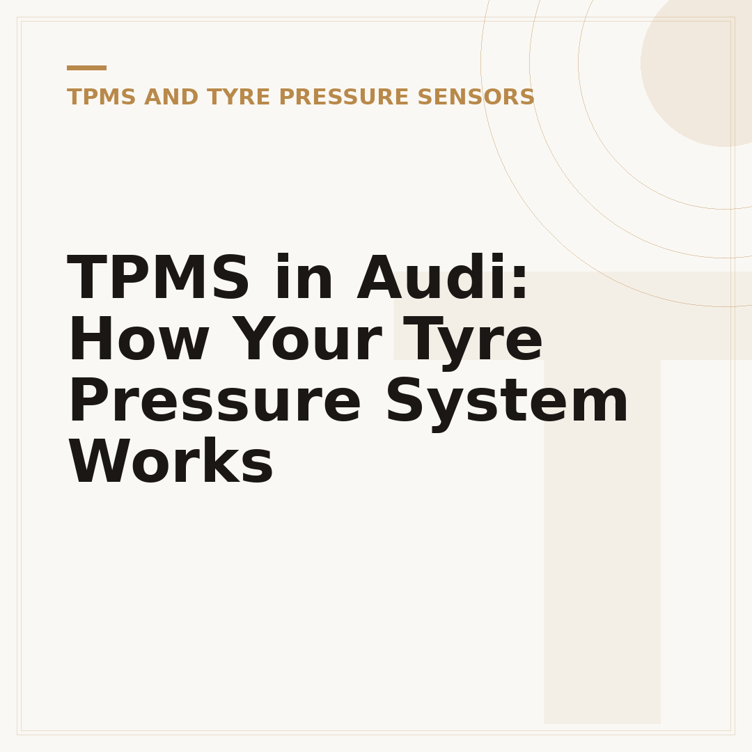 TPMS in Audi: How Your Tyre Pressure System Works