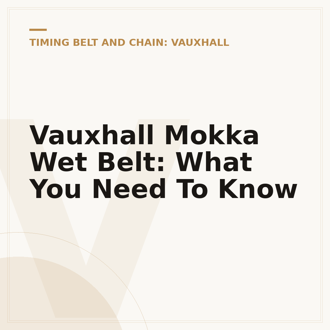 Vauxhall Mokka Wet Belt: What You Need To Know