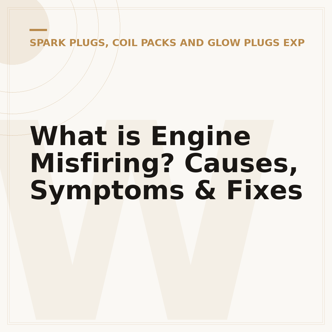 What is Engine Misfiring? Causes, Symptoms & Fixes